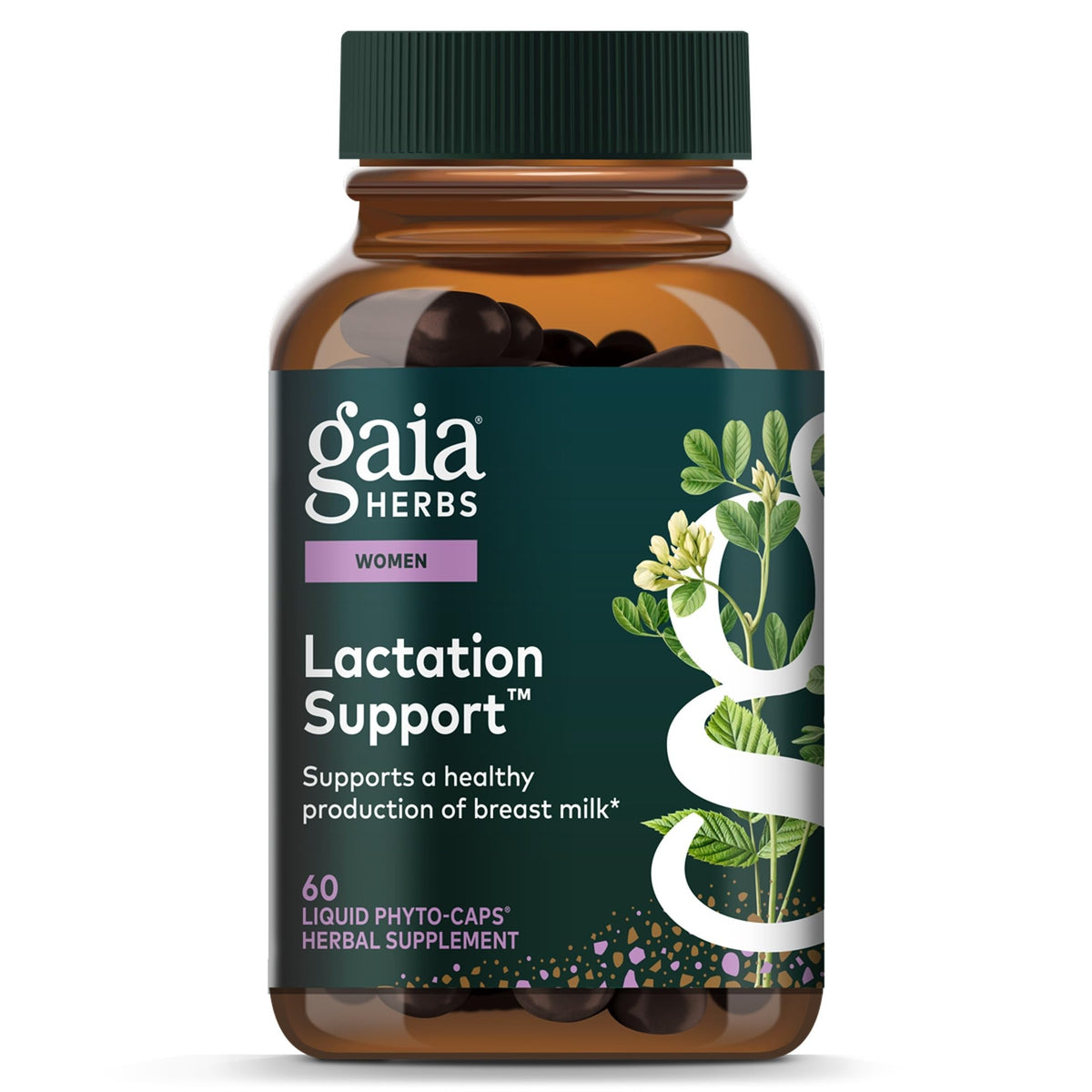 Boîte de Gaia Herbs Soutien à l'Allaitement 60 capsules végétales
