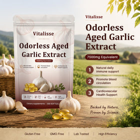 Boîte de gélules d'ail envejecido vitalisse avec 300 gélules