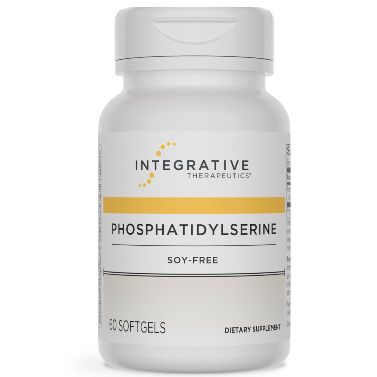Boîte de gélules de Phosphatidylsérine Integrative Therapeutics vue de face