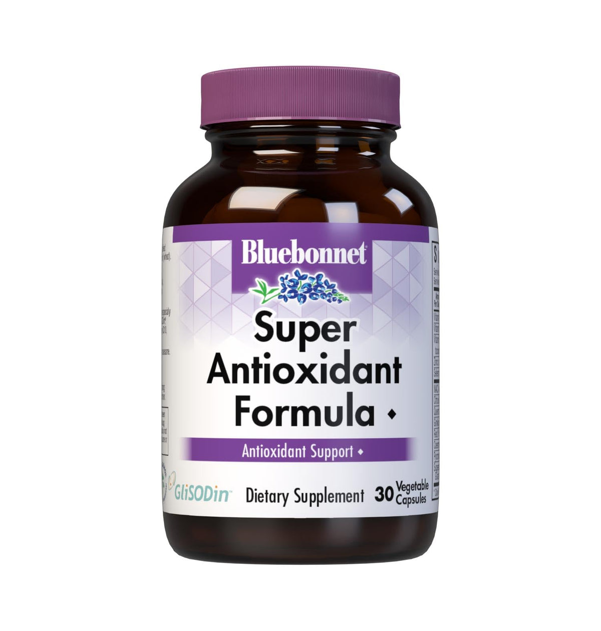 Boîte de gélules végétales BlueBonnet Formule Super Antioxydante vue de face