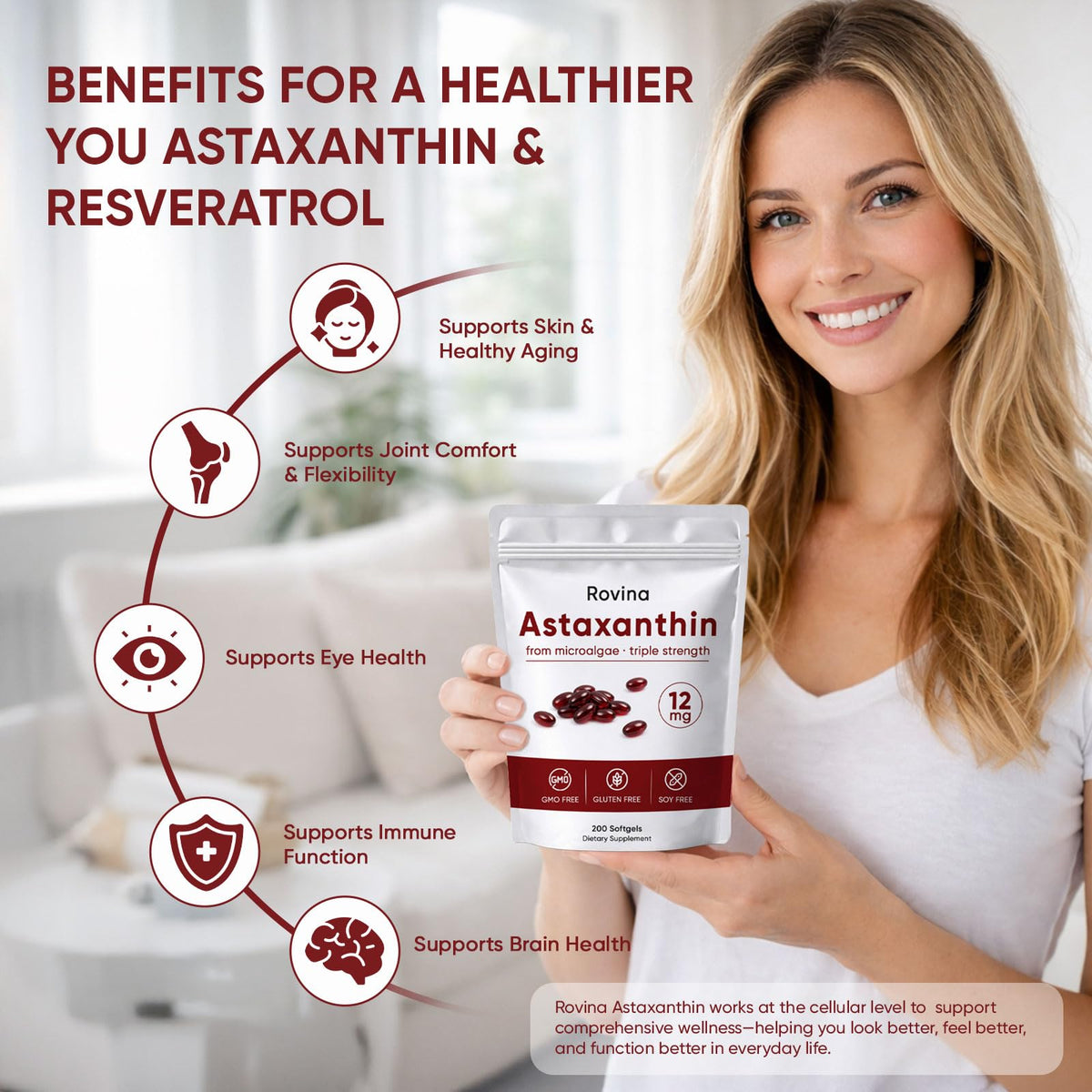 Boîte de gélules Wvnscl Astaxanthin ouverte