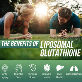 Boîte de Glutathione Liposomal Guigmiens sur un fond neutre