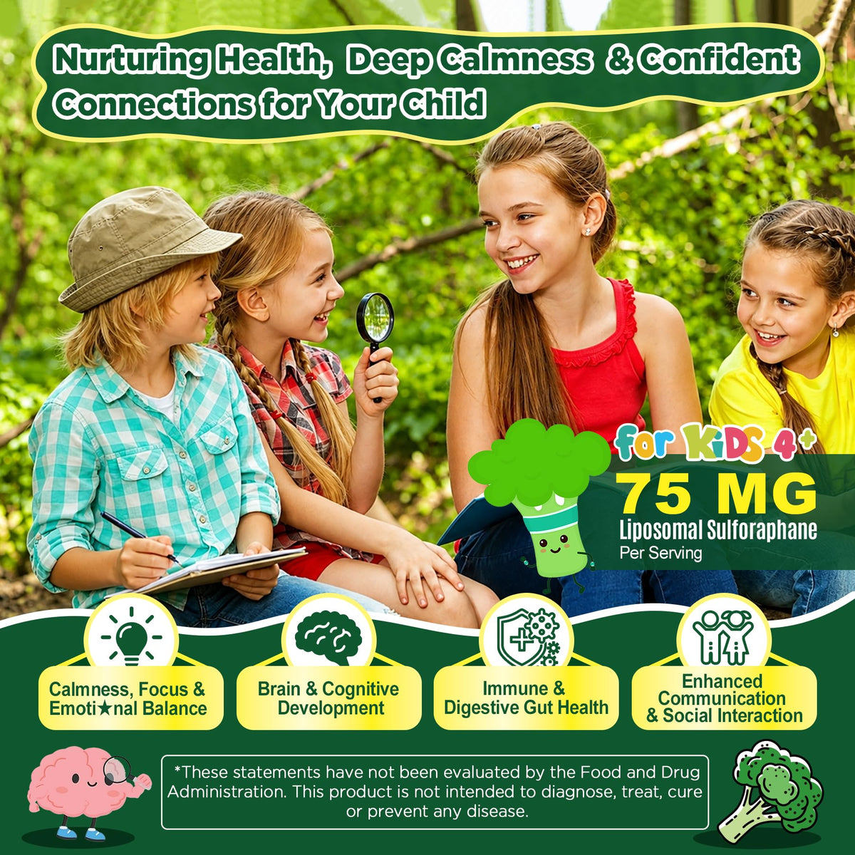 Boîte de gommes au sulforaphane NEVISS sur une table