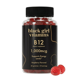 Boîte de gummies B12 Black Girl Vitamins vue de face