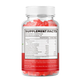 Boîte de gummies CoQ10 softbear ouverte montrant le contenu