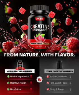 Boîte de gummies de créatine DR.BIO ouverte