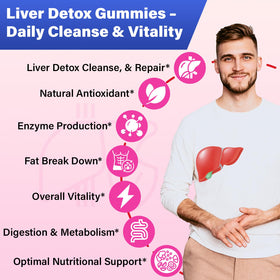 Boîte de gummies détoxifiants Gayolptian avec étiquette