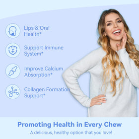 Boîte de gummies L-Lysine 1000mg SmildeHeal ouverte