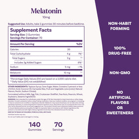 Boîte de Gummies Natrol Mélatonine 10 mg ouverte