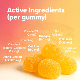 Boîte de gummies Omega 3 SCOTT'S EMULSION avec 30 gummies