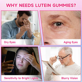 Boîte de gummies XIAAN Luteine et Zeaxanthine vue de côté