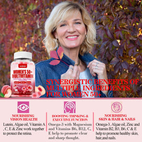 Boîte de gummies ZEGBALP 50+ avec informations nutritionnelles