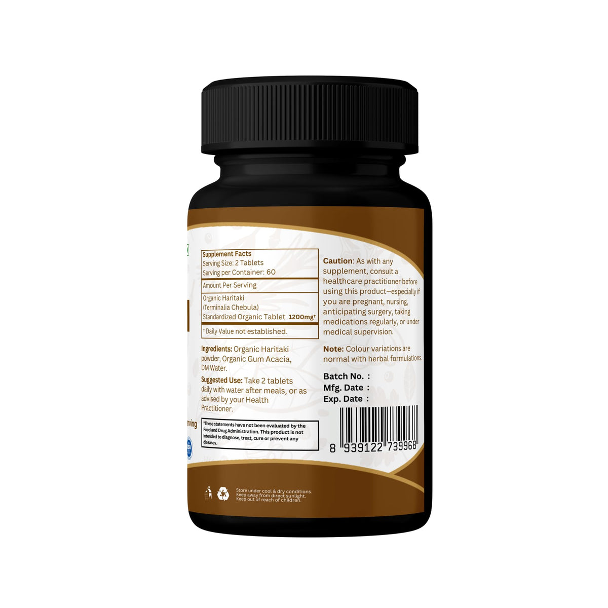 Boîte de Haritaki ORGANIC SPREE sur une table en bois
