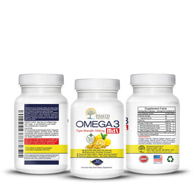 Boîte de Health Nurture Omega-3 Max avec capsules