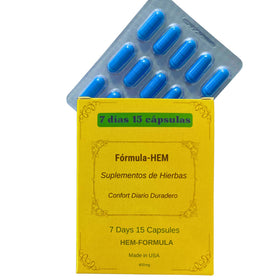 Boîte de Hemorr7 contenant 15 capsules de complément alimentaire