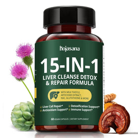 Boîte de HojaSana Chardon-Marie 80% Silymarine 60 capsules vue de face