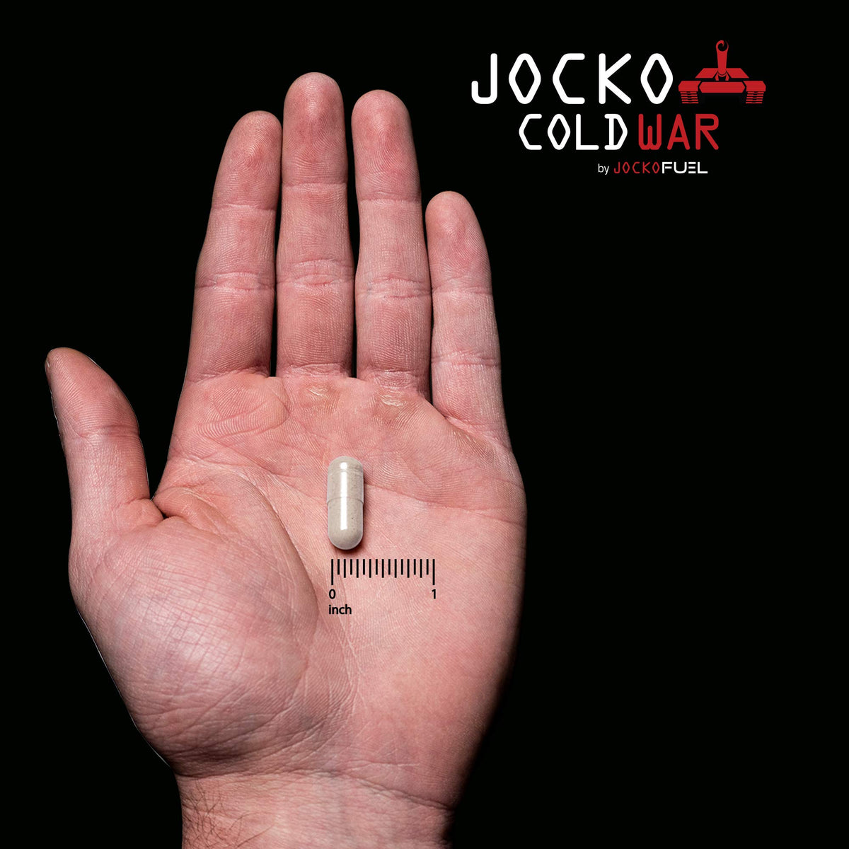 Boîte de Jocko Fuel Cold War ouverte montrant les capsules