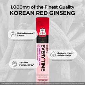 Boîte de JUNG KWAN JANG Ginseng Rouge Coréen ouverte