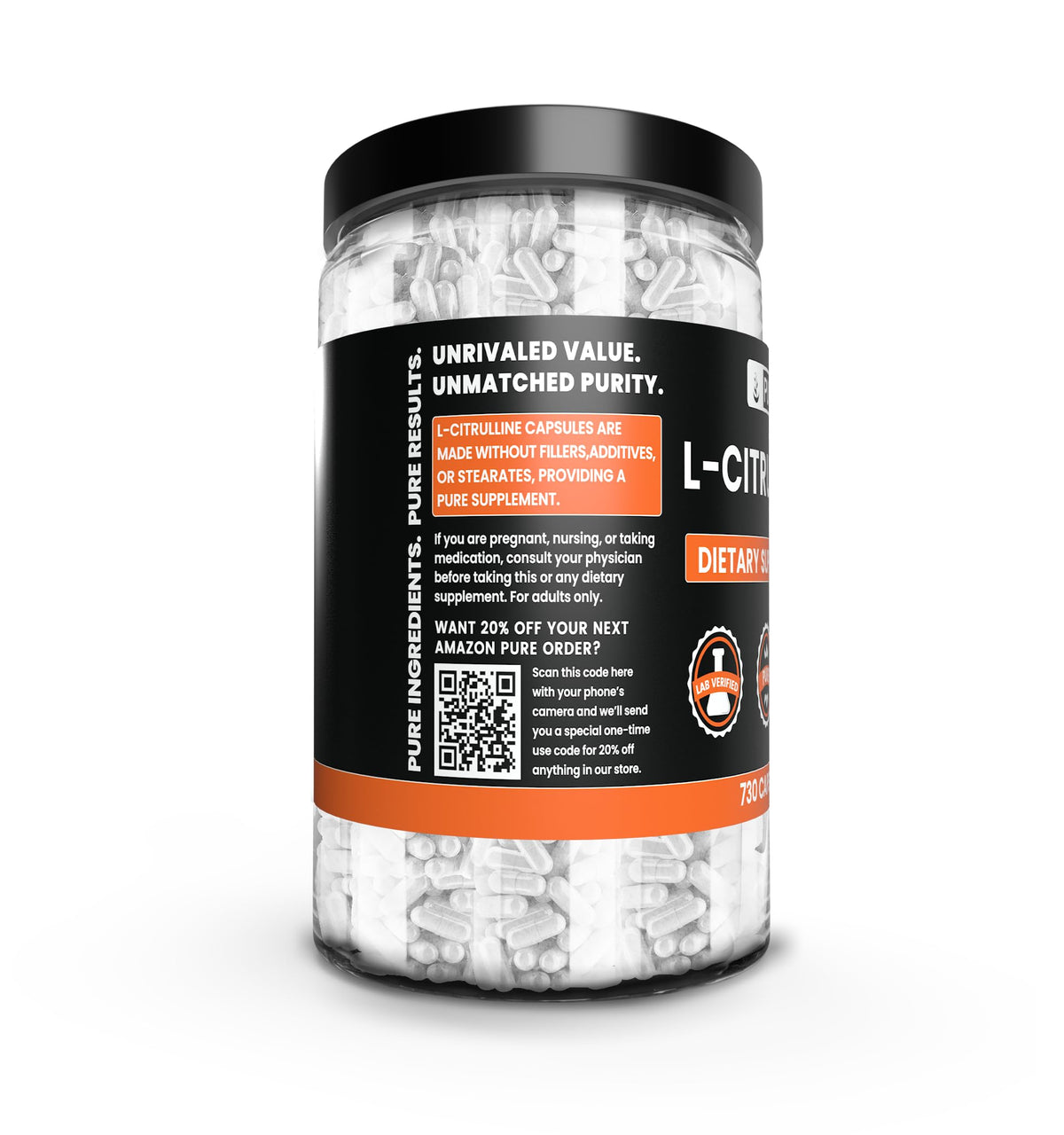 Boîte de L-Citrulline 730 capsules, détails du produit