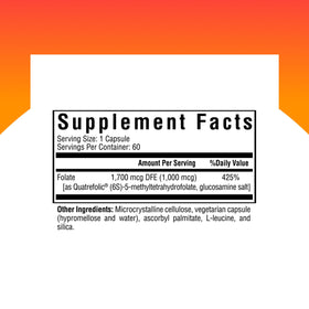 Boîte de L-Méthylfolate 1mg de Seeking Health avec capsules