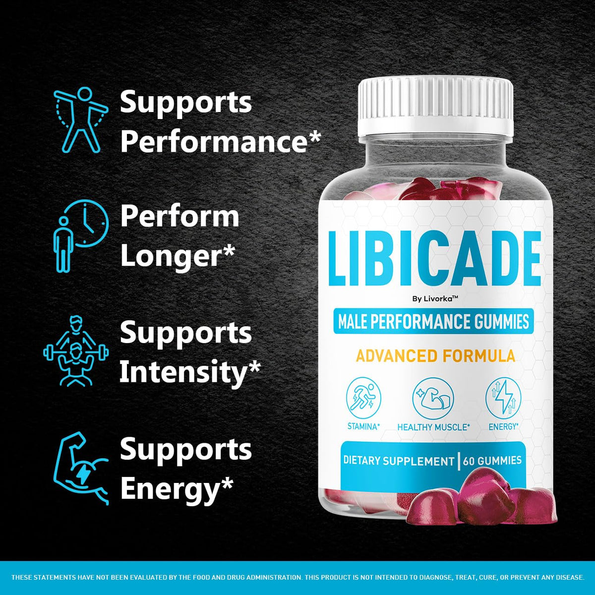 Boîte de Libicade Gummies LIVORKA vue de face