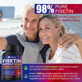 Boîte de LILICARE Fisetin 1200 mg Liposomal vue de côté