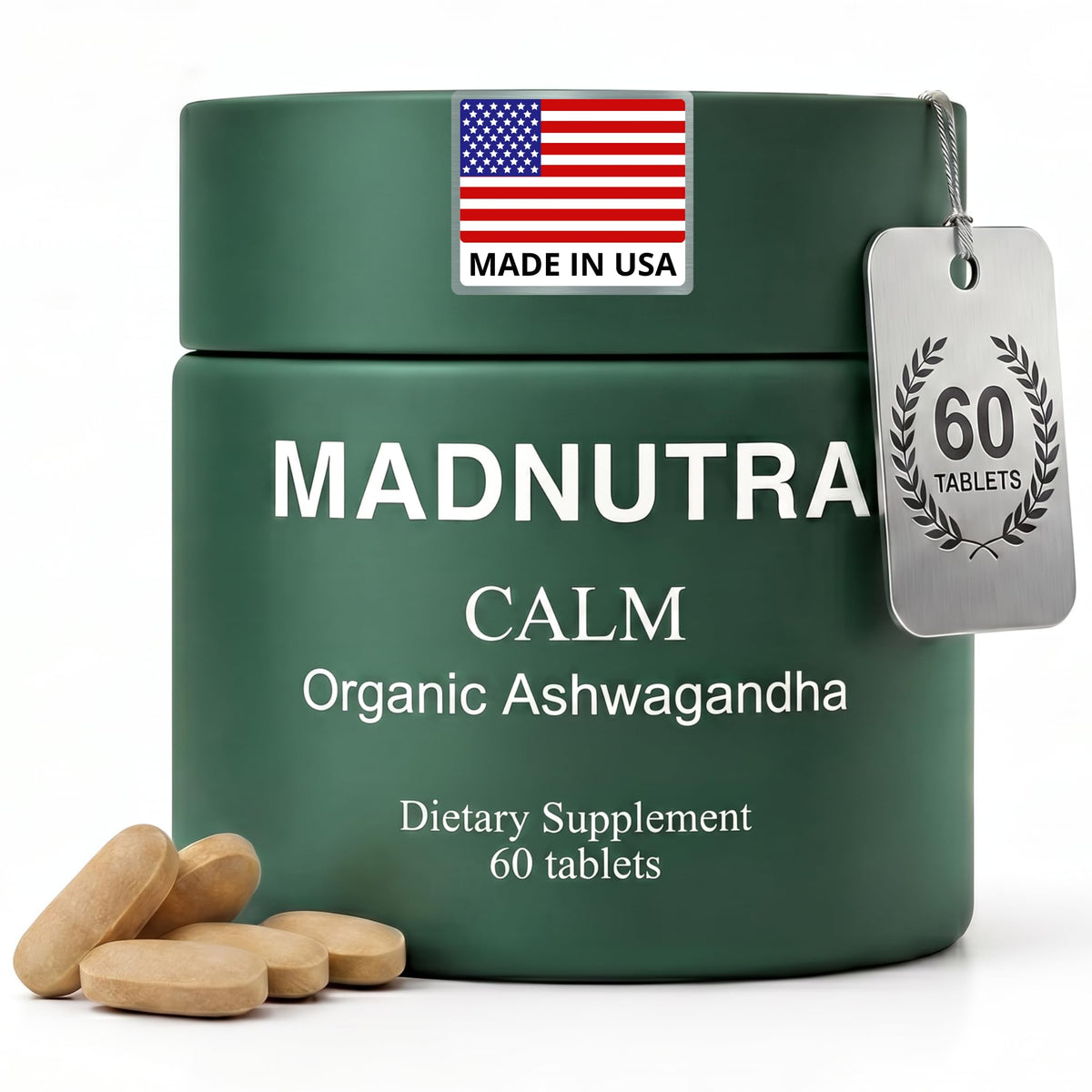Boîte de MadNutra Ashwagandha 675mg vue de face