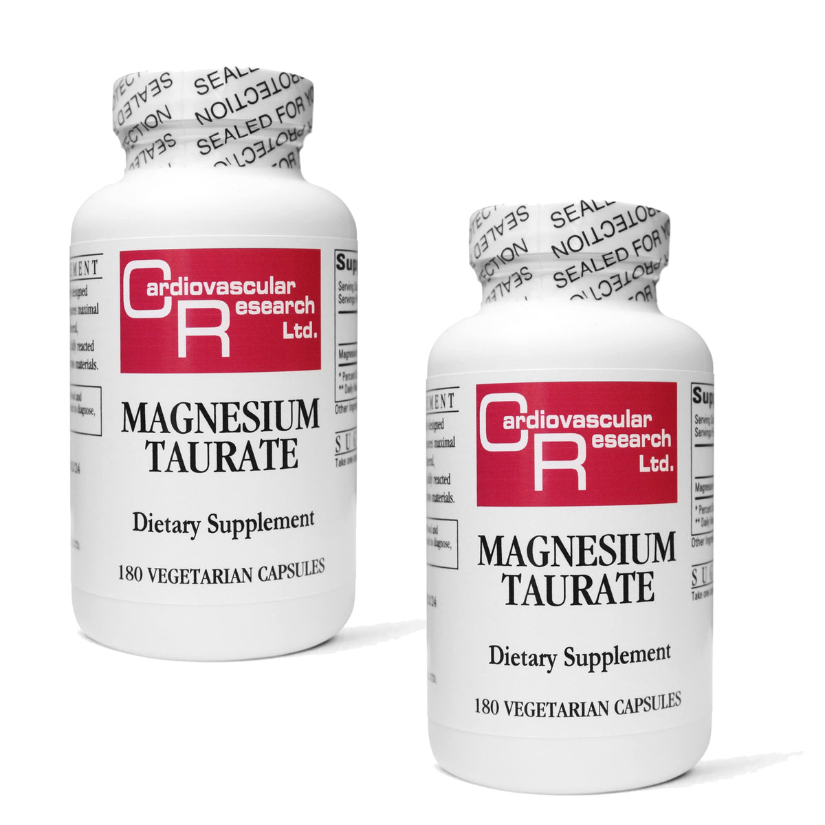 Boîte de Magnésium Taurate 125 mg Cardiovascular Research vue de face