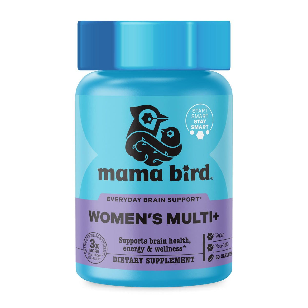 Boîte de Mama Bird Multivitamines 30 caplets vue de face