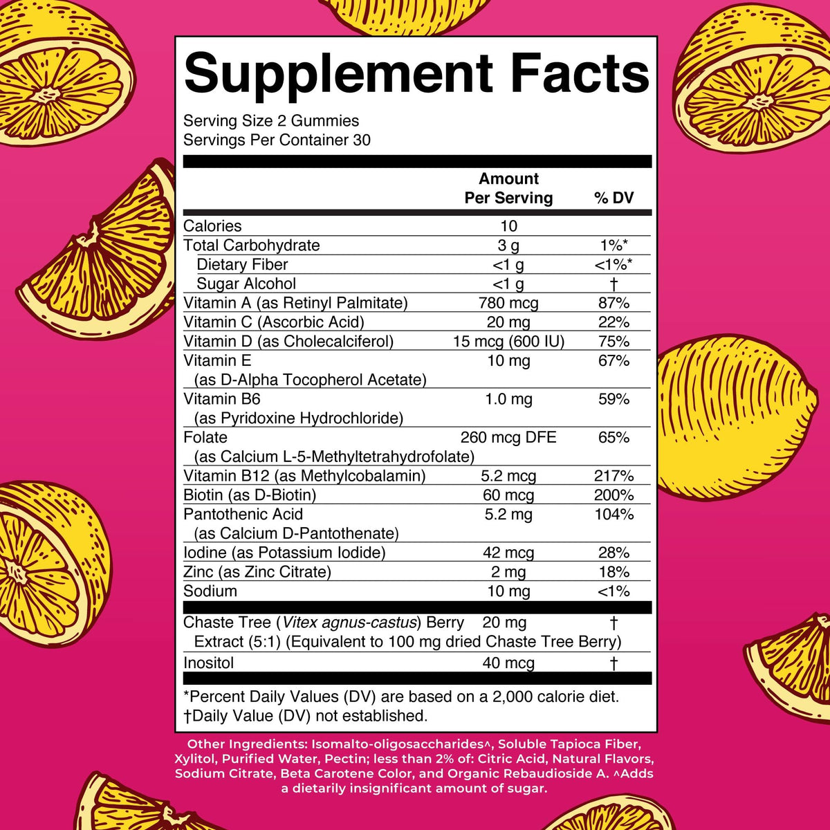 Boîte de MARYRUTH'S Multivitamines Femmes 40+ avec gummies à l'intérieur