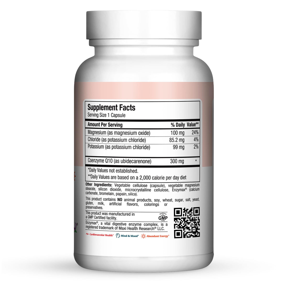 Boîte de Maxi Health CoQ10 300mg montrant les capsules à l'intérieur