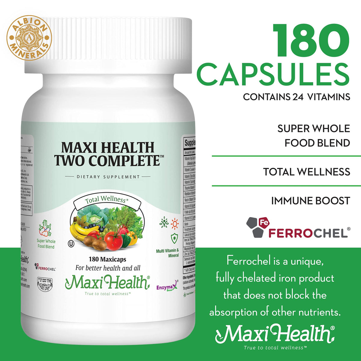 Boîte de Maxi Health Multivitamines avec capsules visibles