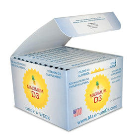 Boîte de Maximum D3 contenant 60 capsules de vitamine D3