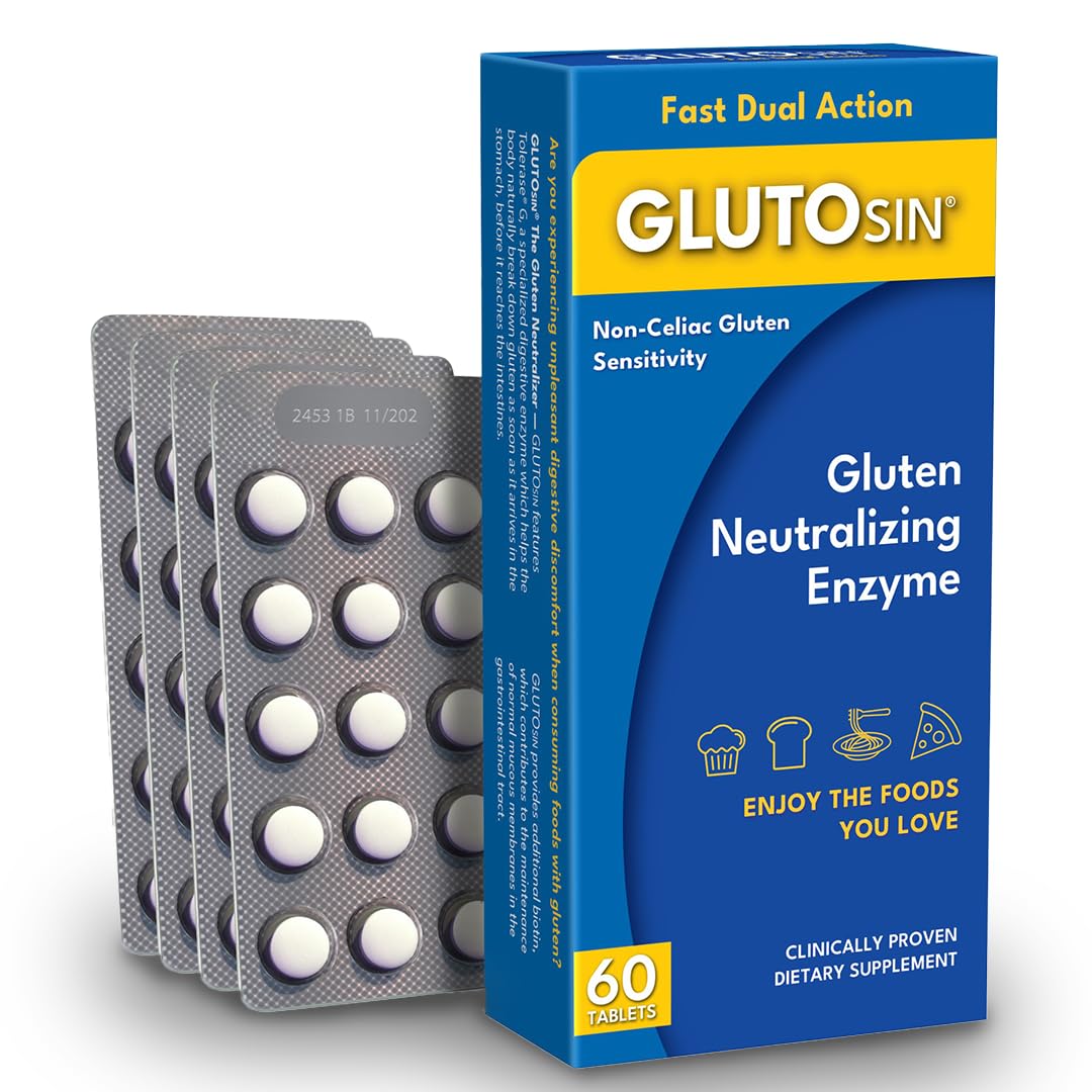 Boîte de Medagel GLUTOsin avec 60 mini comprimés