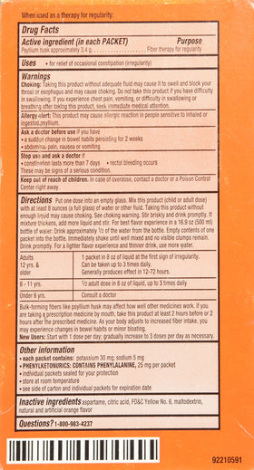 Boîte de Metamucil Fibres Singles contenant 30 sachets