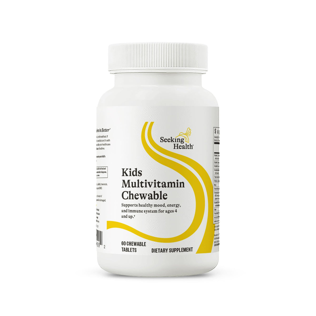 Boîte de multivitamine mâchable pour enfants Seeking Health, 60 comprimés