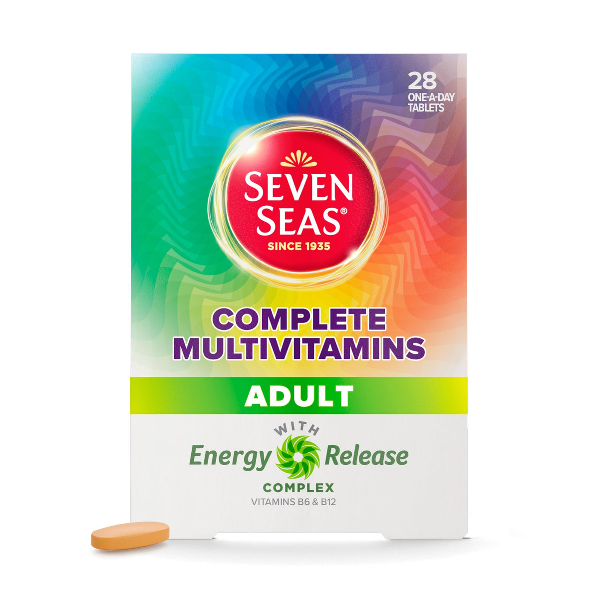 Boîte de Multivitamines Adultes Sevenseas contenant 28 comprimés