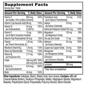 Boîte de multivitamines berkley jensen pour hommes ouverte