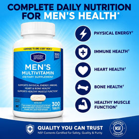 Boîte de multivitamines berkley jensen pour hommes vue latérale