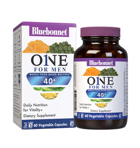 Boîte de multivitamines BlueBonnet pour hommes 40+, 60 capsules végétales