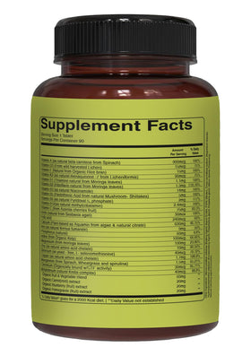 Boîte de multivitamines entières pour femmes PURE NUTRITION, dimensions