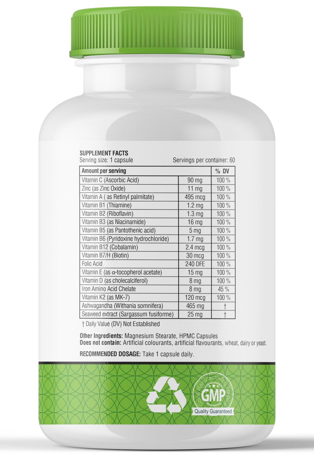 Boîte de multivitamines obel Daily avec capsules visibles