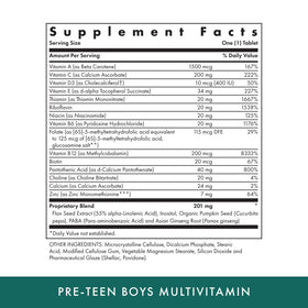 Boîte de multivitamines pré-adolescents garçons MICHAEL'S vue de côté
