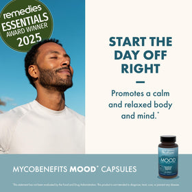 Boîte de MycoBenefits Mood avec informations nutritionnelles