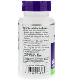 Boîte de Natrol Melatonine 5mg avec informations sur l'étiquette