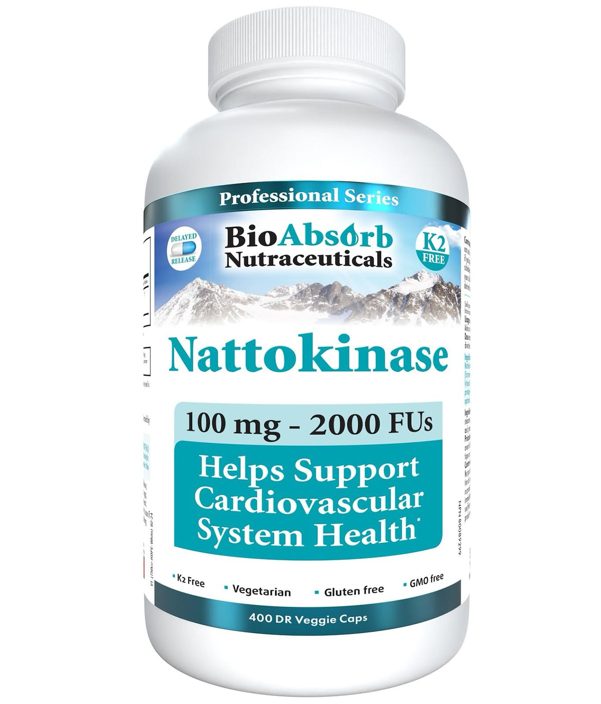 Boîte de Nattokinase Bio Absorb vue de face