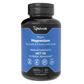 Boîte de Naturalis Magnésium Vegan 60 gélules vue de face