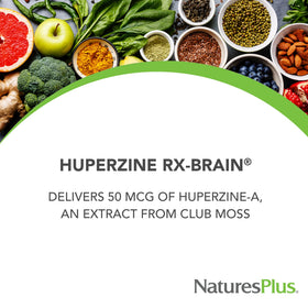 Boîte de Nature's Plus Huperzine Rx-Brain avec étiquette