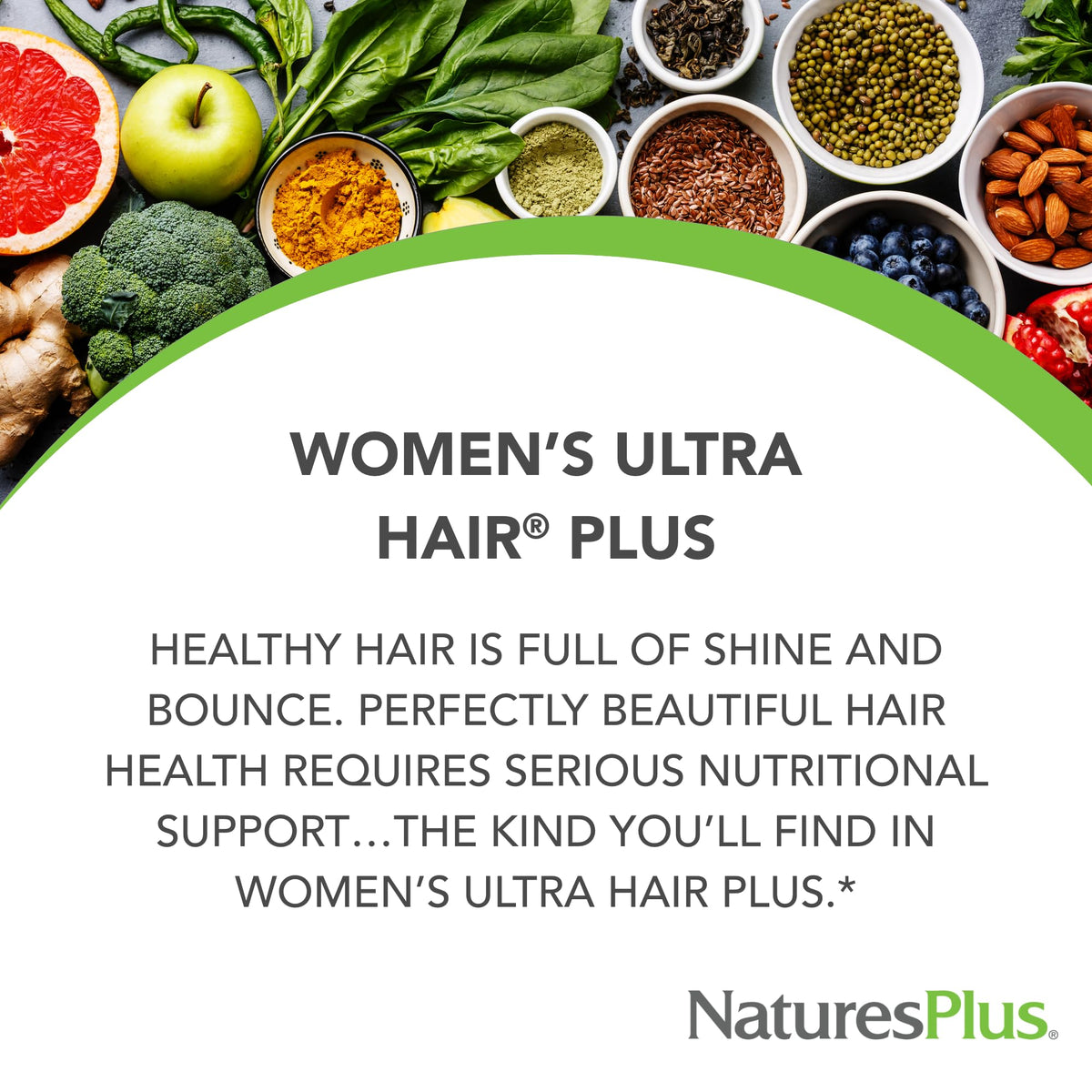 Boîte de NaturesPlus Ultra Hair Plus avec 60 comprimés