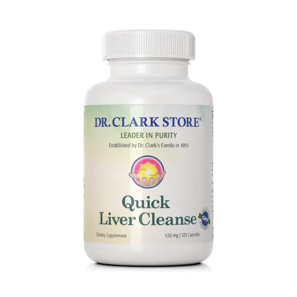 Boîte de Nettoyage du Foie et de la Vésicule Biliaire Dr. Clark 520mg vue avant